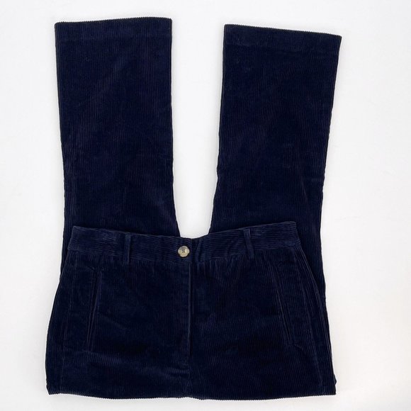Walter Baker Navy Blue Jenna Corduroy Cropped Pant